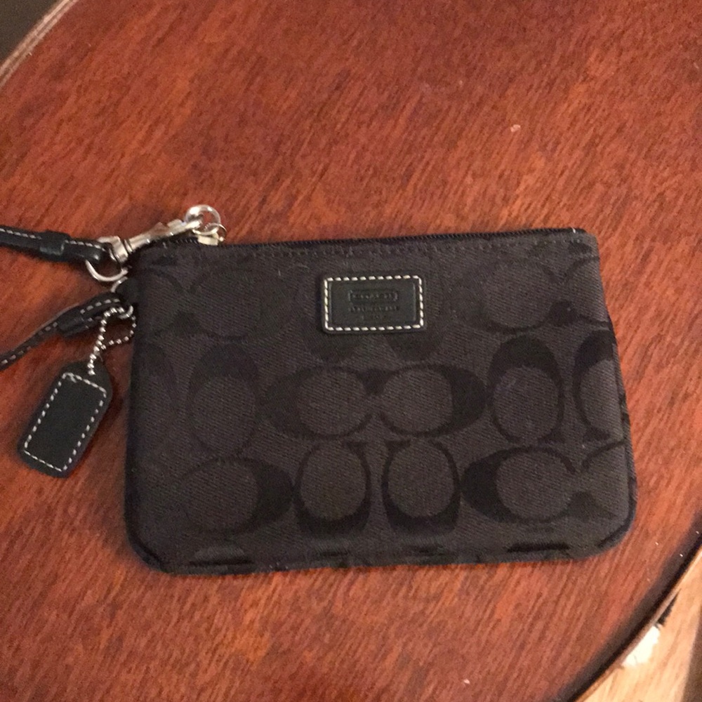 Black Coach wristlet